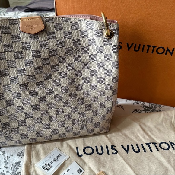 Authentic Louis Vuitton Graceful PM N42249- Damier Azur - Picture 3 of 7